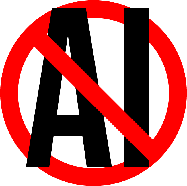 Badge that states this game was not made with generative AI.